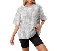 T-shirt camouflage pour homme et femme - Haut surdimensionné avec imprimé feuille d'érable - T-shirt décontracté à manches courtes et col rond - T-shirt d'été, 56, M