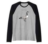 T-Shirt Canada Goose pour Amoureux des Oiseaux migrateurs Manche Raglan