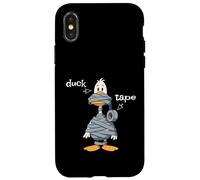 T-Shirt Canard drôle avec Ruban adhésif Coque pour iPhone X/XS