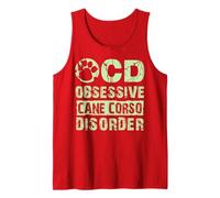 T-Shirt Cane Corso | T-Shirt pour Chien avec Trouble obsédatif du Corso de la Canne Débardeur