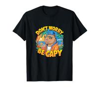 T-shirt Capybara Don't Worry Be Capy pour hommes, garçons, enfants, jeunes femmes T-Shirt