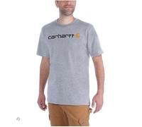 T-shirt Carhartt Core Logo manche courte gris noir orange - XL