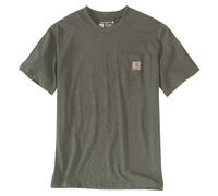 T-Shirt Carhartt Dearborn Pocket Vert Olive Défraîchi Taille M