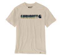 T-shirt Carhartt Irvine logo stratifié lait d'avoine