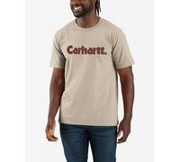 Carhartt Logo Graphic, t-shirt M Beige/Rouge Foncé Beige/Rouge Foncé