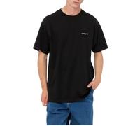 Carhartt WIP T-shirt en coton S/S Script Embroidery Noir/Blanc Taille L