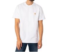Carhartt WIP T-Shirt 'Chase' jaune d'or / blanc, Taille M