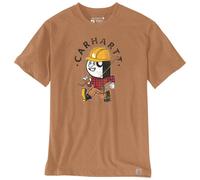 Carhartt Carpenter Hickory Nut, t-shirt XXL Beige/Noir/Jaune/Rouge Beige/Noir/Jaune/Rouge