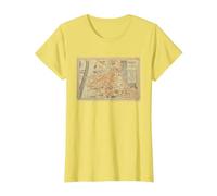 T-Shirt Carte de l'Italie Trento T-Shirt, Femme, Citron, XS