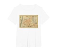 T-Shirt Carte de l'Italie Trento T-Shirt, Femme Grandes Tailles, Blanc, 2X