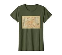 T-Shirt Carte de l'Italie Trento T-Shirt, Femme, Olive, S