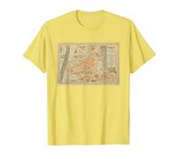 T-Shirt Carte de l'Italie Trento T-Shirt, Homme, Citron, XL