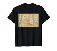 T-Shirt Carte de l'Italie Trento T-Shirt, Homme, Noir, S