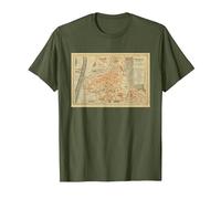 T-Shirt Carte de l'Italie Trento T-Shirt, Homme, Olive, S