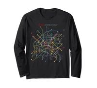 T-shirt carte du métro de Paris | Métro, métro Manche Longue