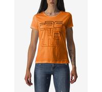 T-shirt Castelli Bellagio manche courte orange femme - S