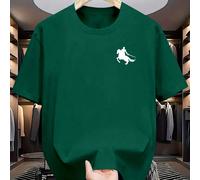 T-shirt casual à manches courtes col rond avec imprimé chevalier pour hommes, à porter avec un pantalon casual. Convient pour les voyages, les vacances, le camping en plein air et les sports. L,M,S,XL