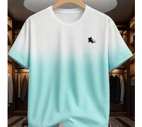 T-shirt casual à manches courtes col rond avec imprimé chevalier pour hommes, à porter avec un pantalon casual. Convient pour les voyages, les vacances, le camping en plein air et les sports. L,M,S,XL