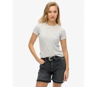 T-shirt cÃŽtelÃ© Ã logo femme Superdry Essential Gris L