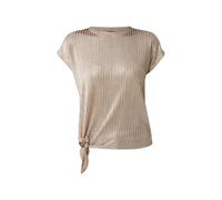 T-shirt cÃŽtelÃ© en lurex femme Mexx Beige M