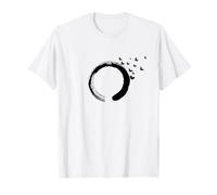 T-shirt Cercle Zen avec Papillons Atteignant le Ciel T-Shirt