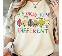 T-shirt "C'est bien d'être différent", T-shirt TDAH, cadeau de neurodivergeance, T-shirt d'éducation spécialisée, T-shirts pour enseignants en CAA, T-shirt pour TRA, conseiller scolaire, ample et conf