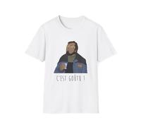 T-Shirt - C'est goutu - Les bronzés Font du Ski (FR/ES, Numérique, 42, Taille Normale, Taille Normale, Blanc)