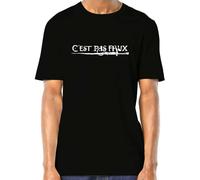 T-Shirt - C'est Pas Faux - Kaamelott - Perceval - Tee Shirt Homme (Noir, XXXL)