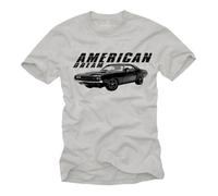 T-Shirt Challenger Homme - Hellcat American Dream Dodge Charger Gris M L