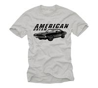 T-Shirt Challenger Homme - Hellcat American Dream Dodge Charger Gris XXL