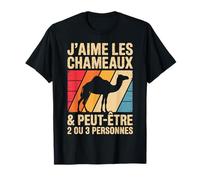 T Shirt Chameau Garçon Fille Enfant J'aime Les Chameaux T-Shirt