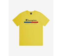 T-shirt Champion Legacy Graphic Authentic Big Logo manche courte jaune - M