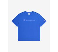 T-shirt Champion Legacy Icons Big Logo manche courte bleu électrique femme - S