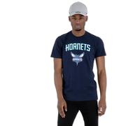 New Era Nba Regular Charlotte Hornets Short Sleeve T-shirt Bleu S Homme