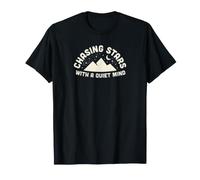 T-Shirt Chasing Stars with a Quiet Mind Mountain Night T-Shirt