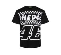 T-Shirt Check The Doc 46 Classic Moto GP Officiel Noir damier XXL