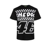 T-Shirt Check The Doc Vr46 Classic Moto Gp Officiel Noir Damier