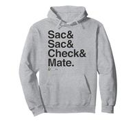 T-Shirt Chess.COM Sac & Sac & Check & Mate pour Fans d'échecs en Ligne Sweat à Capuche