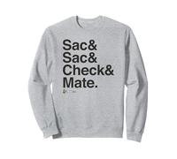 T-Shirt Chess.COM Sac & Sac & Check & Mate pour Fans d'échecs en Ligne Sweatshirt