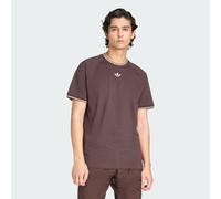 ADIDAS ORIGINALS T-Shirt brun foncé / blanc, Taille XL