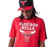 New Era Nba Colour Block Os Chicago Bulls Short Sleeve T-shirt Rouge M Homme