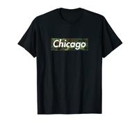 T-shirt Chicago, Chemise Windy City, Chemise Camouflage Box T-Shirt