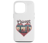 T-Shirt Chicago Heart - Vintage USA Chicago Skyline Travel Coque pour iPhone 13 Pro