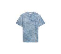 T-shirt chinÃ© piquÃ© Tom Tailor Bleu S