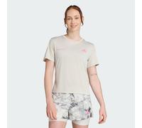 Adidas Own The Run Melange Short Sleeve T-shirt Beige S Femme