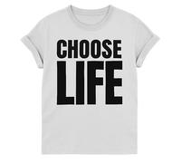 T-shirt « Choose Life » pour homme et femme, blanc, S
