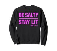T-Shirt chrétien Be Salty Stay Lit Matt 5:13 Prière en vers de la Bible Sweatshirt