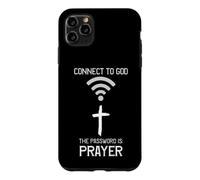 T-Shirt chrétien, connectez-Vous à Dieu, Le Mot de Passe est la prière, la Foi Coque pour iPhone 11 Pro Max