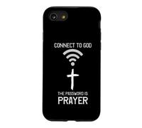 T-Shirt chrétien, connectez-Vous à Dieu, Le Mot de Passe est la prière, la Foi Coque pour iPhone SE (2020) / 7/8