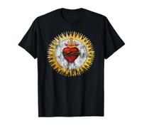 T-shirt chrétien vintage sacré cœur de Jésus Christ T-Shirt